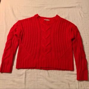 Cropped Chunky Sweater